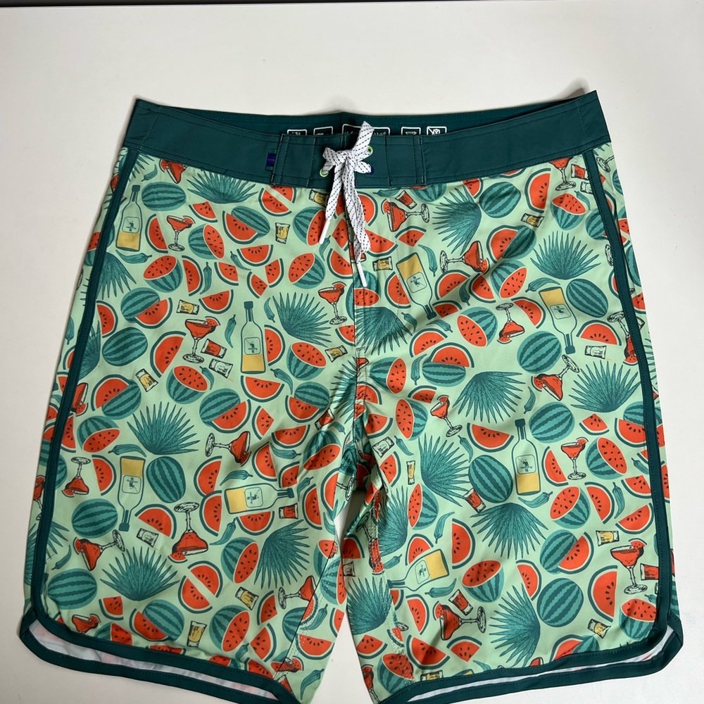 William Murray Tropical Print Men's Swim Shorts - Size 30